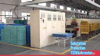 Una mirada más cercana: Pararrayos con carcasa de porcelana de 132 kV Y10W5-132 para subestaciones