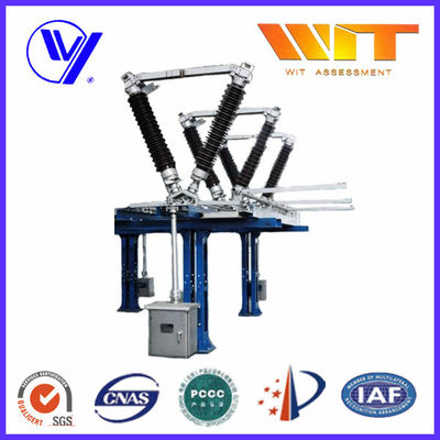 Buen precio Estructura simple trifásica de conexión a tierra doble de alto voltaje 126KV de los interruptores de la desconexión de la subestación en línea