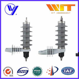 Buen precio 3KV - pararrayos de la oleada del polímero del óxido de cinc 66KV con uno mismo de la abrazadera del haz - situación en línea